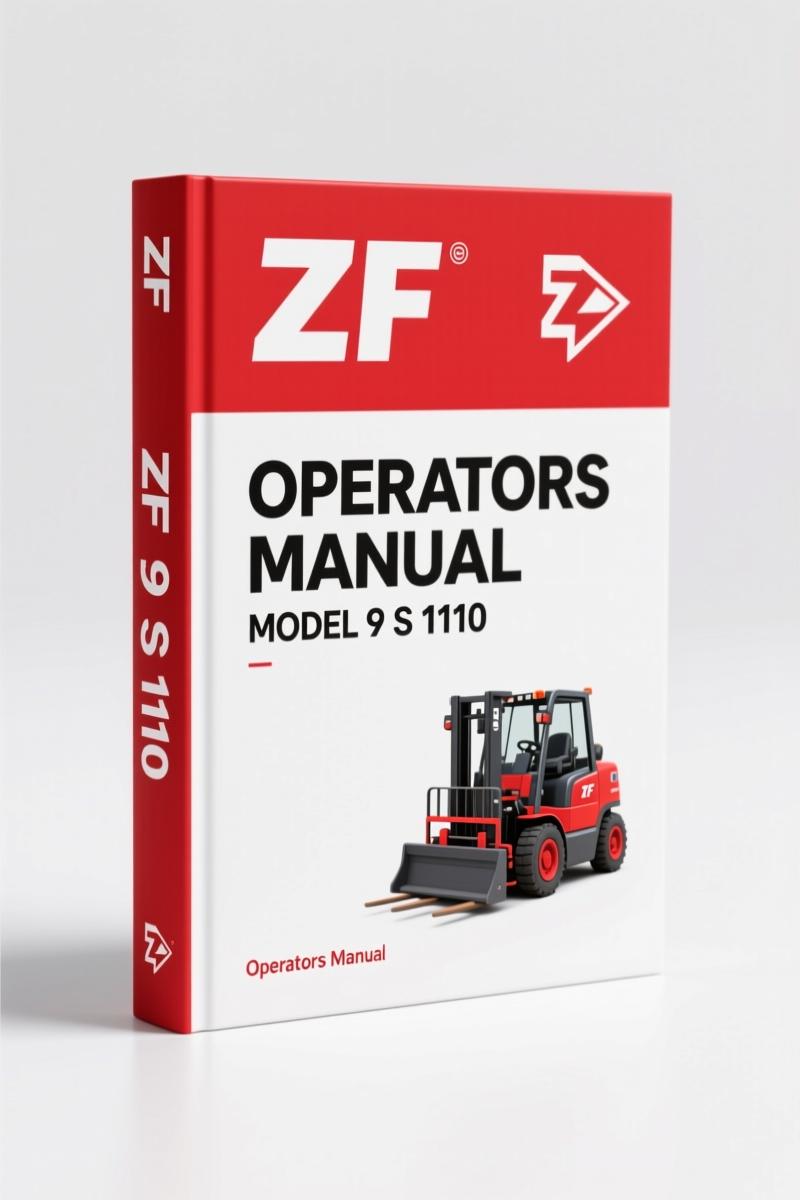 ZF 9 S 1110 and 9 S 1310 Operators Manual cover - OEM factory specifications for synchromesh transmission