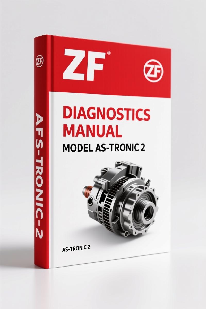 ZF AS-Tronic 2 diagnostics manual cover 2005 OEM factory document 59 pages