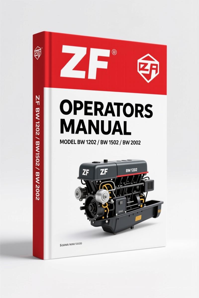 ZF BW 1202 BW 1502 BW 2002 Operators Manual cover - OEM factory print