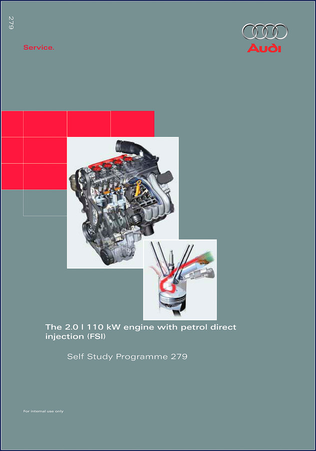 Audi 2.0 FSI Engine Self-Study Programme booklet cover – factory technical manual