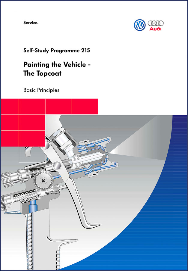 Audi TBD Training Manual cover - 52 page factory vehicle painting guide