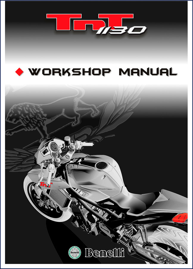 Benelli TnT 1130 Workshop Manual cover – 392 pages, factory service manual