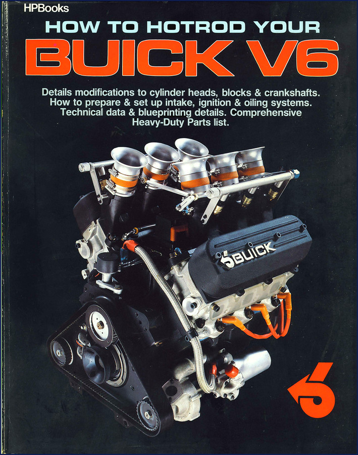 HPBooks Buick V6 Technical Manual cover - How to Hotrod Your Buick V6 181 pages