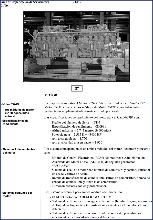Caterpillar 3524B technical manual cover - 106-page OEM factory service guide for 3512B and 3524B engines