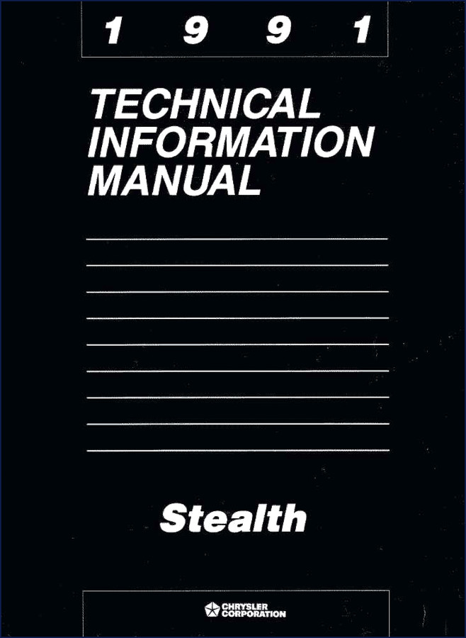 Chrysler Stealth 1993 Factory Service Manual cover showing Dodge Stealth (92-94) Electrical volume
