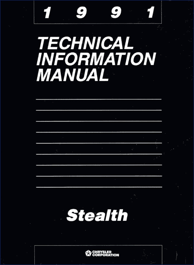 1991 Chrysler Stealth Technical Information Manual cover page