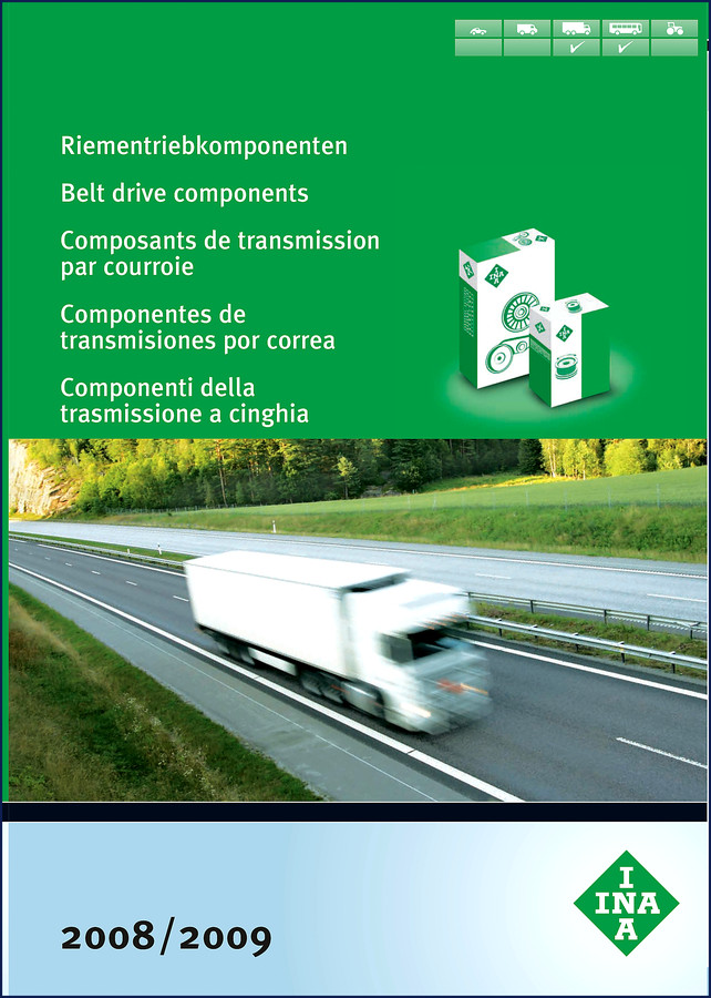 2008 DAF CF 75, CF 85, XF 95 Technical Manual – belt drive components cover page