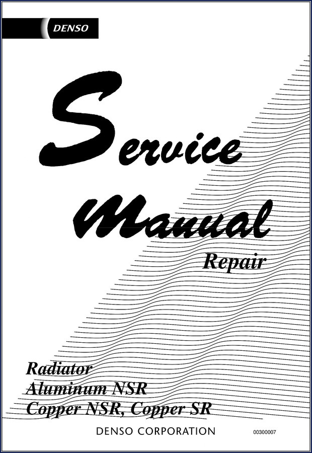 Denso Aluminum NSR Copper NSR Copper SR Repair Manual cover image