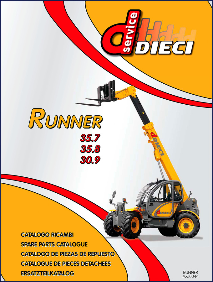 Dieci 35.7 35.8 30.9 Spare Parts Catalog cover - OEM factory parts manual