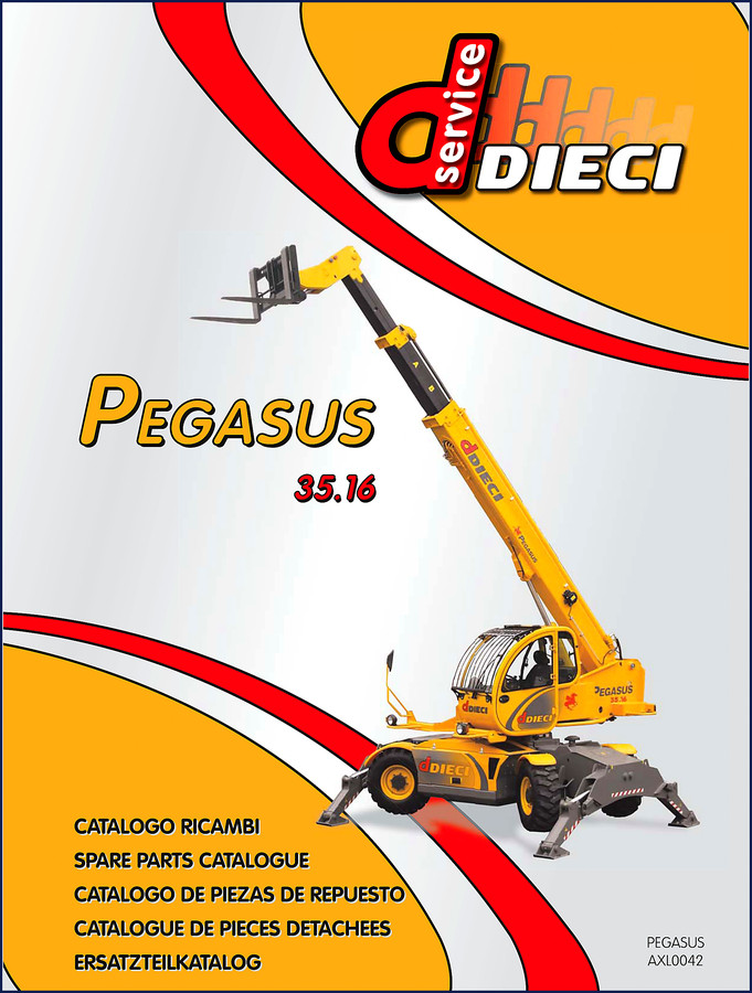 Dieci Pegasus 35.16 Parts Catalog - OEM factory spare parts manual 209 pages