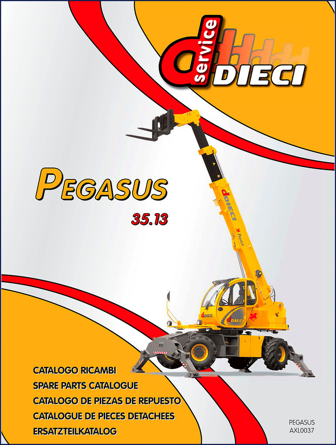 Dieci PEGASUS 35.13 Spare Parts Catalog - OEM 213-page documentation