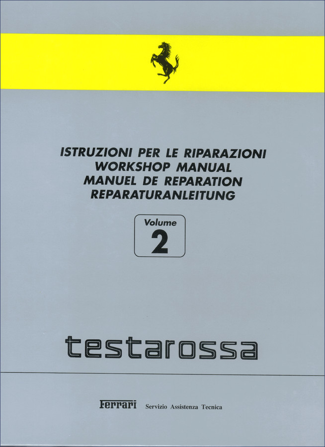 Ferrari 512 TR Workshop Manual cover - 297 page OEM service repair manual