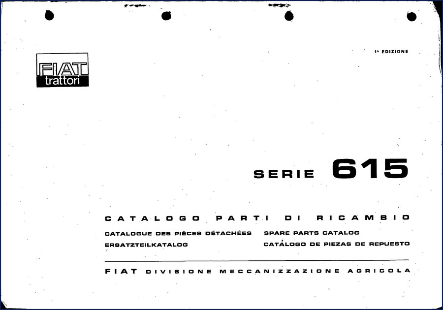 Fiat Powertrain Technologies 615 Parts Catalog - 299-page OEM factory spare parts catalog with plates and diagrams
