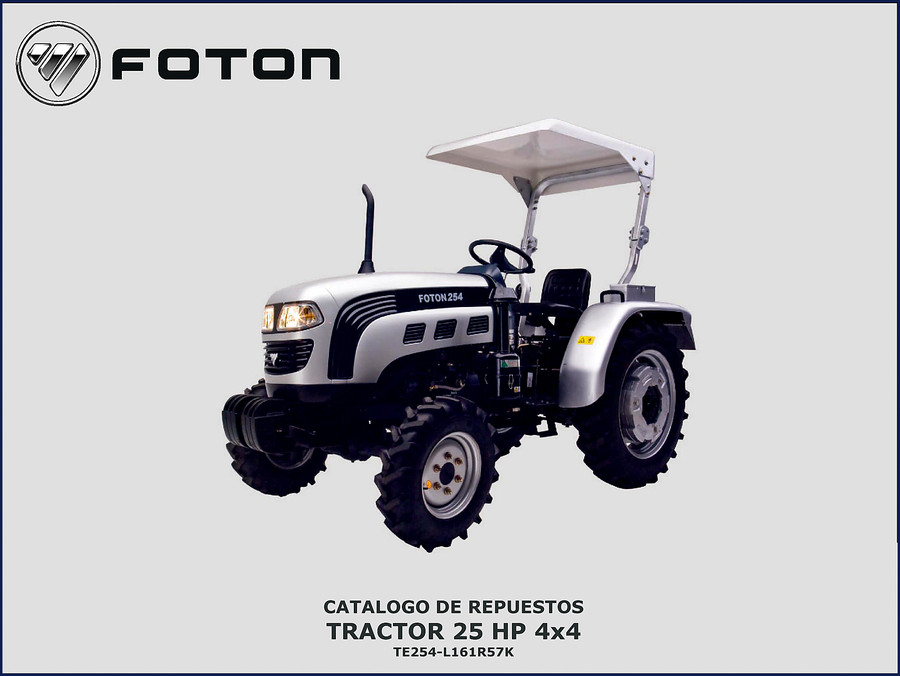 Foton 254 Operators Manual 30 pages OEM factory PDF safety operation maintenance tractor 25 HP 4x4 4x2