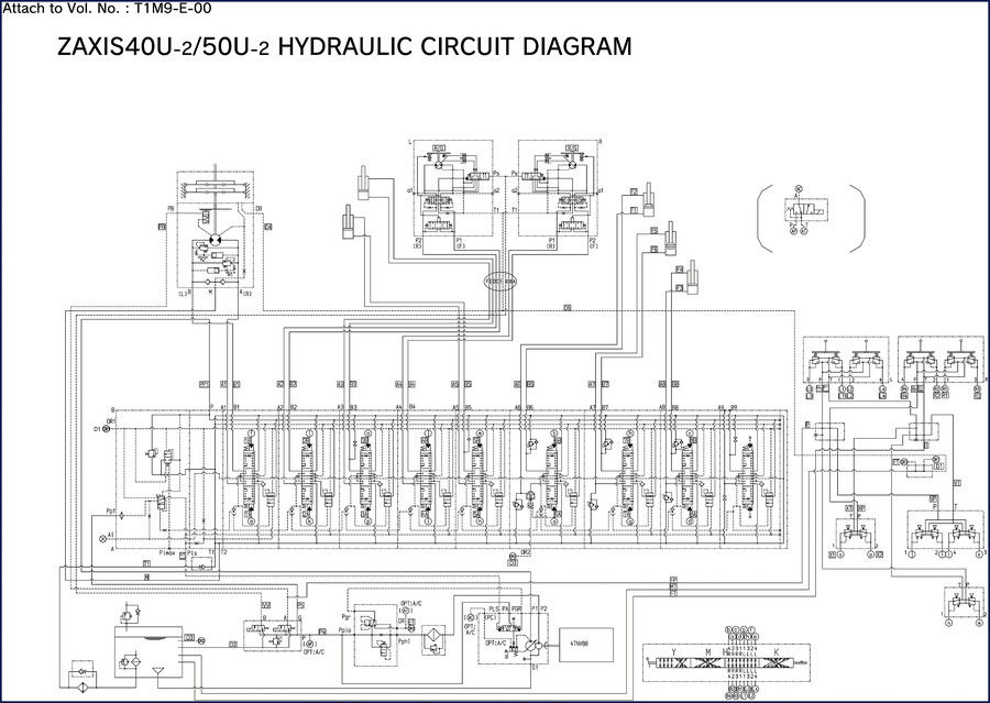 Hitachi Sumitomo ZAXIS40U-2, ZAXIS50U-2, ZAXIS30U-2, ZAXIS35U-2 Hydraulic Schematic manual cover