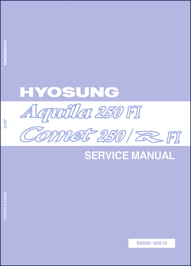 Hyosung GV250 GT250 Service Manual factory repair document cover
