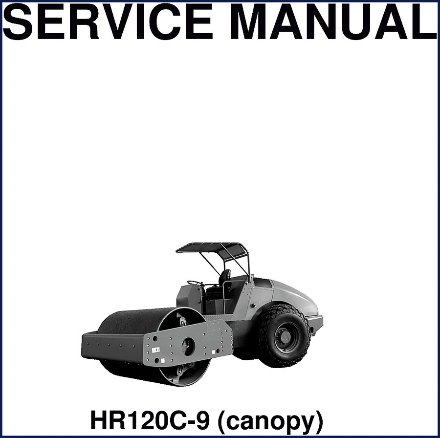 Hyundai HR120C-9 Service Manual cover, 135-page OEM factory service document for roller repair