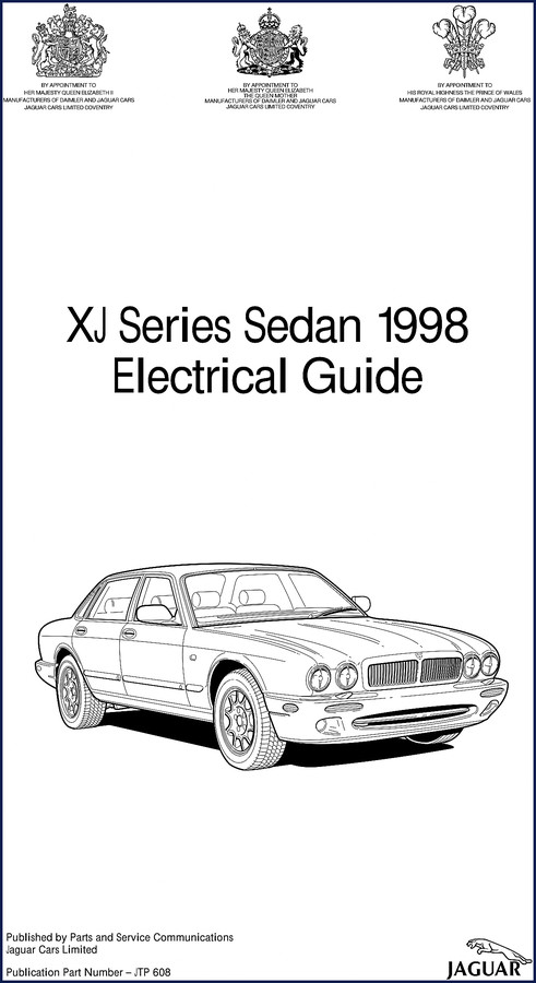 1997 Jaguar XJ Series Electrical Schematic factory manual cover
