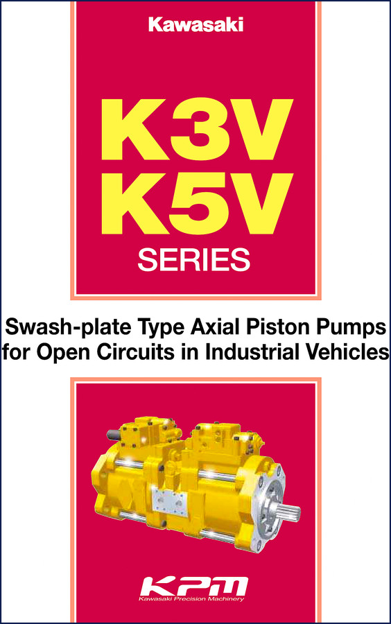 Kawasaki K3V K5V Technical Manual cover page OEM factory document