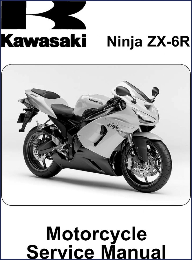 Kawasaki ZX-6R and ZX-6RR factory workshop manual cover page