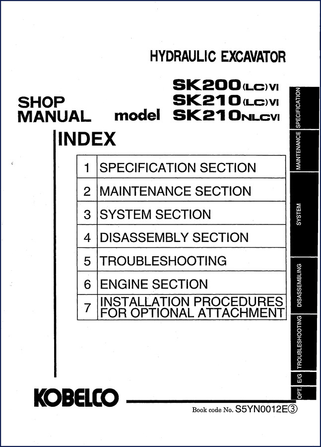 New Holland Kobelco SK200LC service repair workshop manual cover