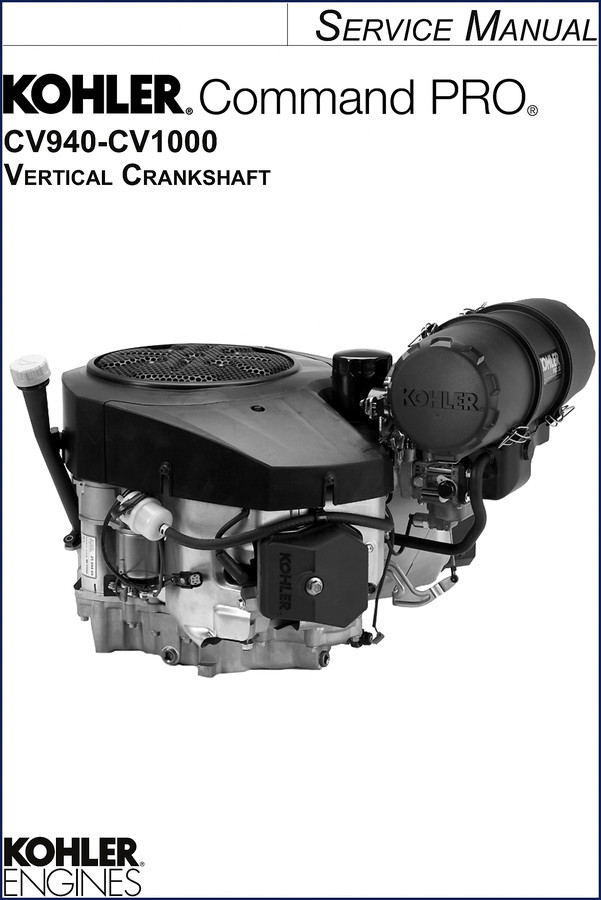 Kohler Command PRO CV940-CV1000 Service Manual cover page – 138 pages factory OEM repair manual