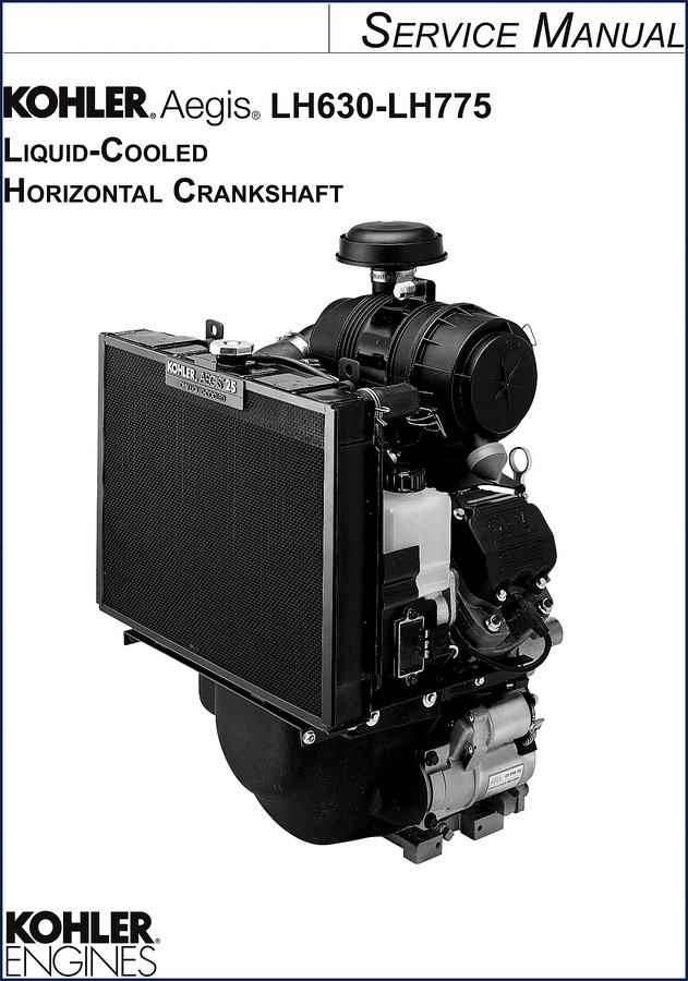 Kohler Engines LH630 LH660 LH775 Liquid-Cooled Service Manual 184 pages