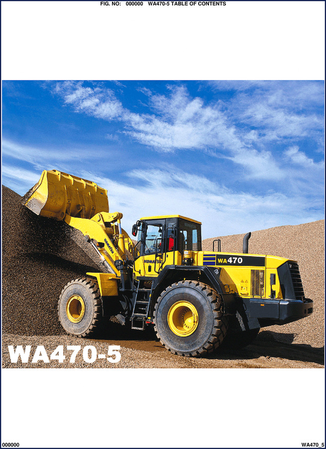Komatsu WA470-5 WA480-5 2003 Workshop Manual 947 pages OEM factory manual cover