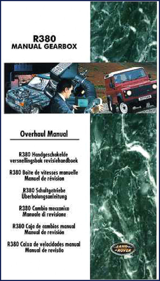Land Rover R380 Gearbox Overhaul Manual 1996 60 pages cover