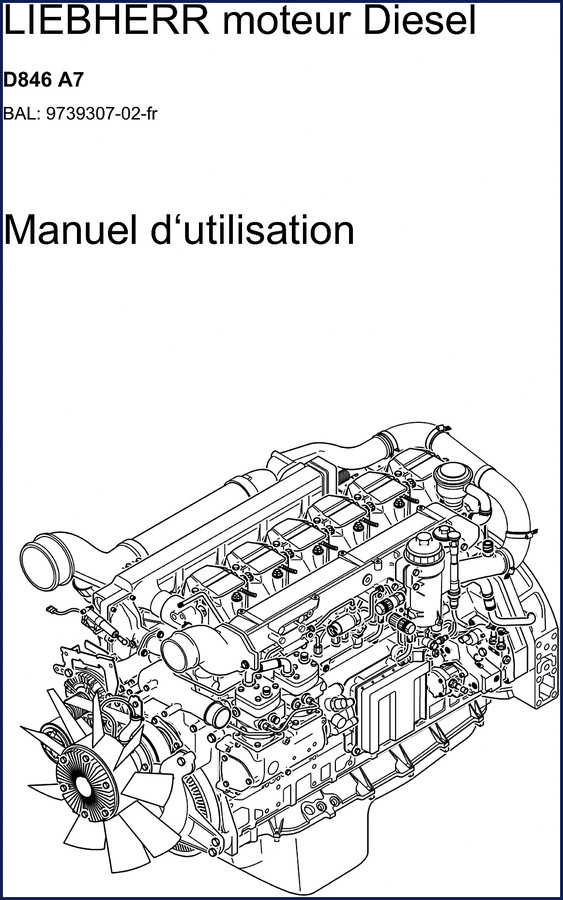 Liebherr D846 2009 User Manual 92-page factory document