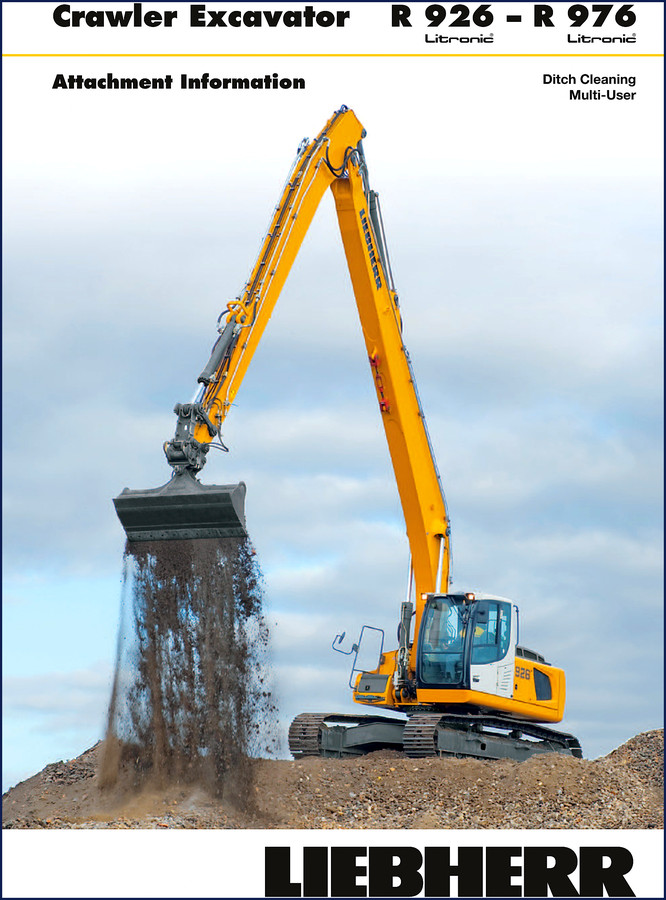 Liebherr R 926 2013 technical manual cover