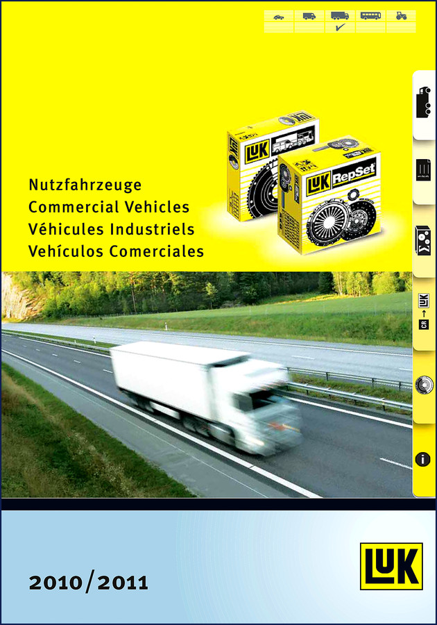 Luk DAF IVECO MAN Mercedes Benz Renault RVI 2010 Parts Catalog cover - 470 pages