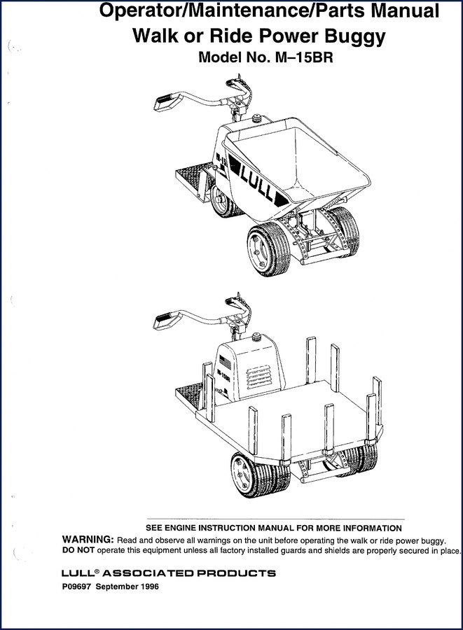 Lull M-15BR 1996 Parts Catalog – cover image