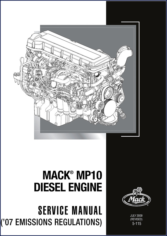 2009 Mack MP10 Diesel Engine Service Manual cover