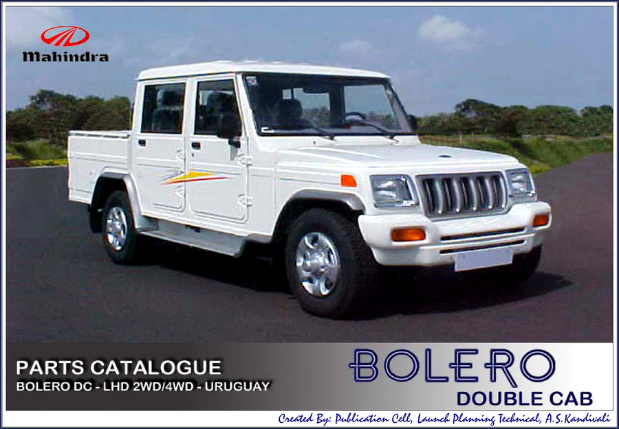 Mahindra BOLERO D/C Parts Catalog 123 pages factory exploded views