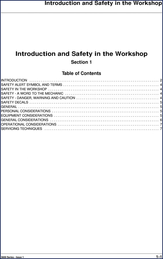 Massey Ferguson 3600 Series Technical Manual front cover - 762 page OEM factory repair manual