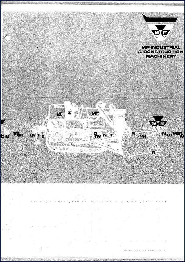 1968 Massey Ferguson MF-500 factory parts catalog cover – Issue I
