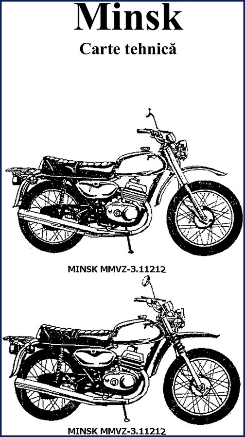 Minsk MMVZ-3.11212 Technical Manual cover – factory repair manual for the two-stroke motorcycle