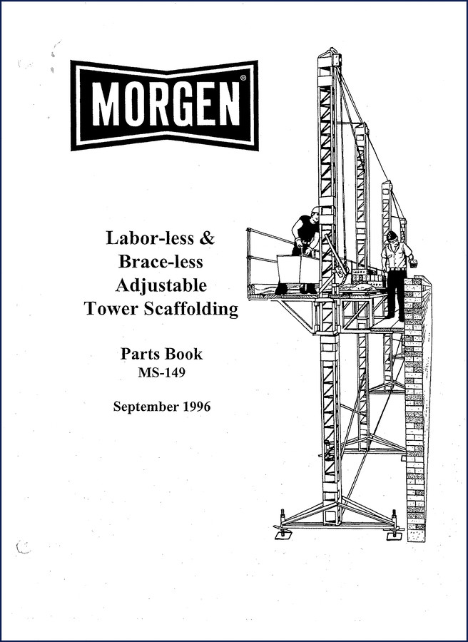 Morgen MS-149 1996 Parts Catalog cover page