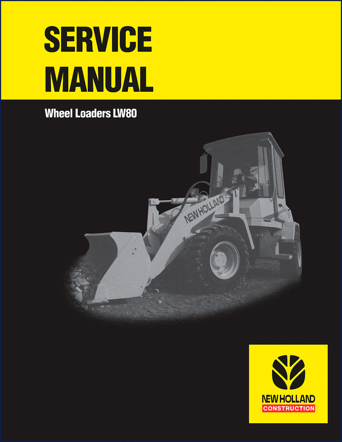 New Holland LW80 1998 Service Manual front cover