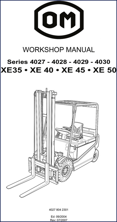 Bromma 4027 Service Repair Manual 2004 Workshop Manual Cover
