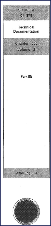 Polysius Fork lift 2004 Workshop Manual cover page with model FD30T6