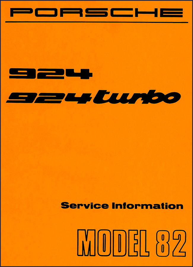 Porsche 924 1982 Workshop Manual Volume III cover showing chassis, heating, air conditioning systems