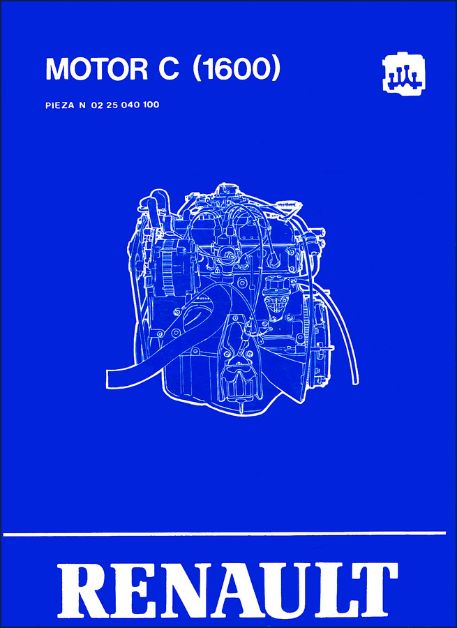 Renault Trucks MOTOR C 1988 Repair Manual cover page showing engine cross-section and specifications