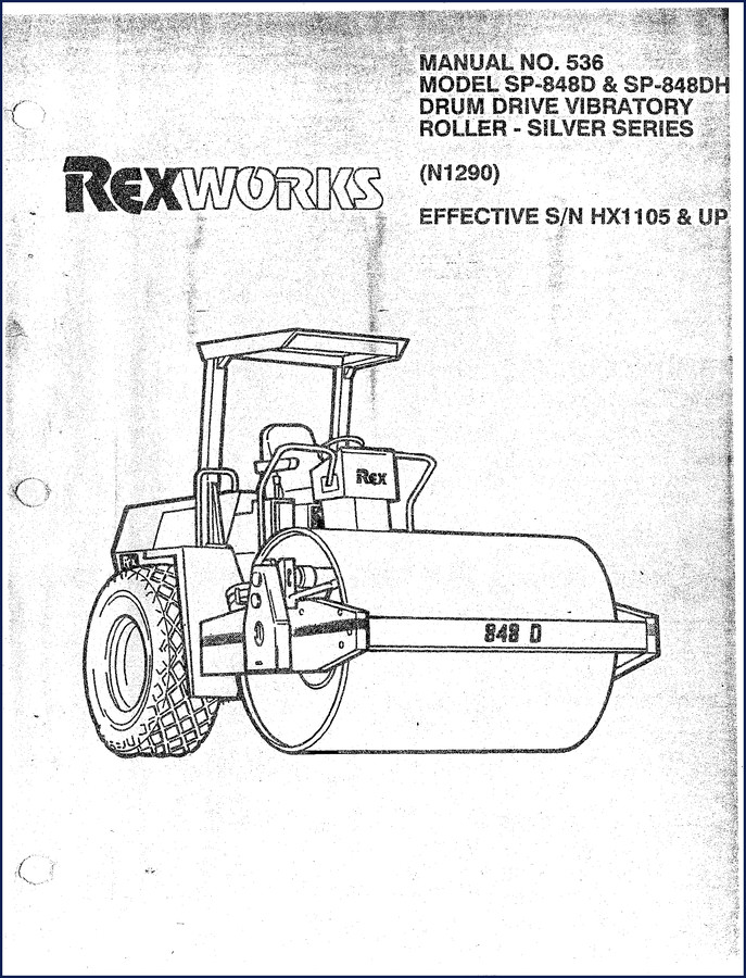 Terexlift SP-848D SP-848DH Silver Series Service Manual 169 pages