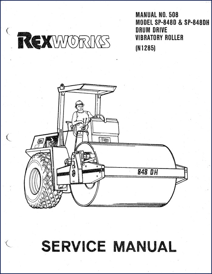 Rexworks SP-848D SP-848DH Service Manual cover page 182 pages OEM factory manual