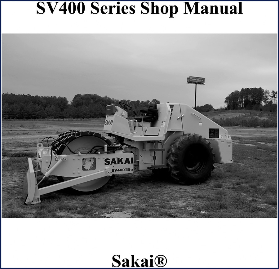 Sakai SV400 series workshop manual cover - factory OEM service documentation