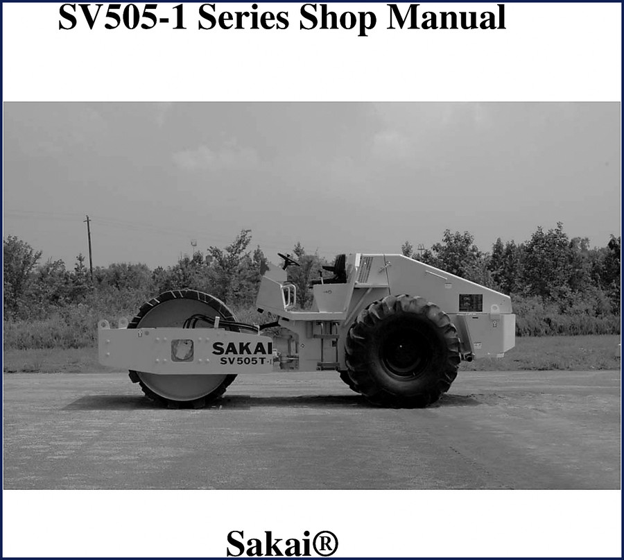 Sakai SV505-1 Service Manual factory document cover