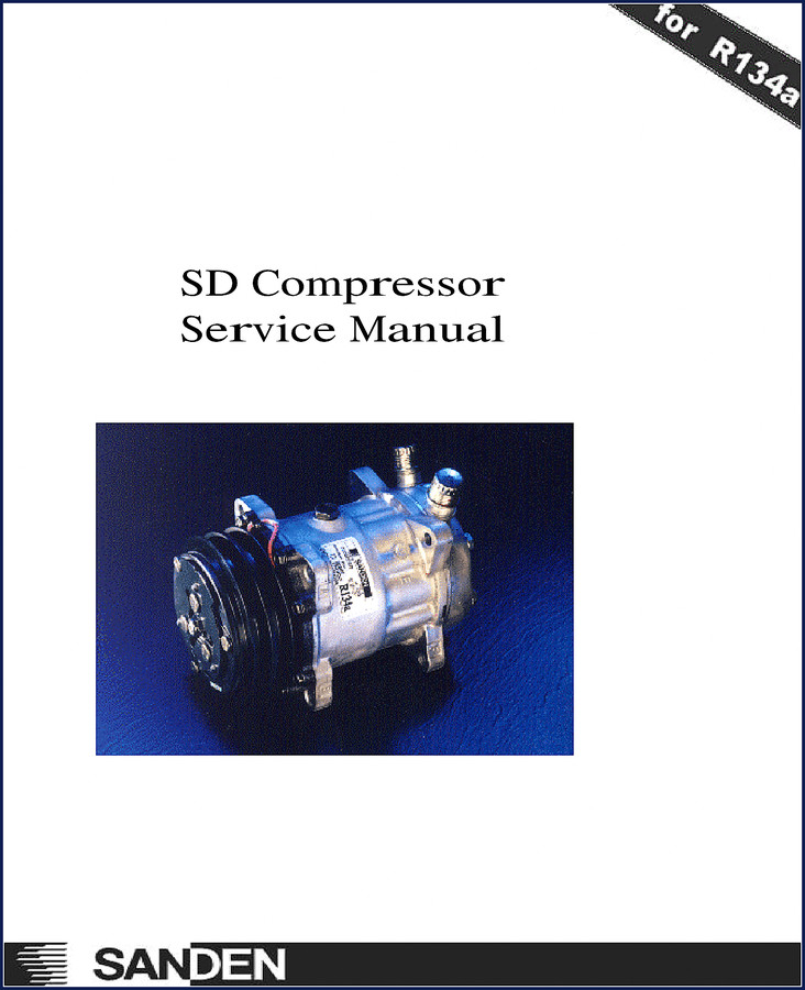 Sanden SD-505, SD-507, SD-508, SD-510, SDB-706 Service Manual cover - 33 pages OEM service manual