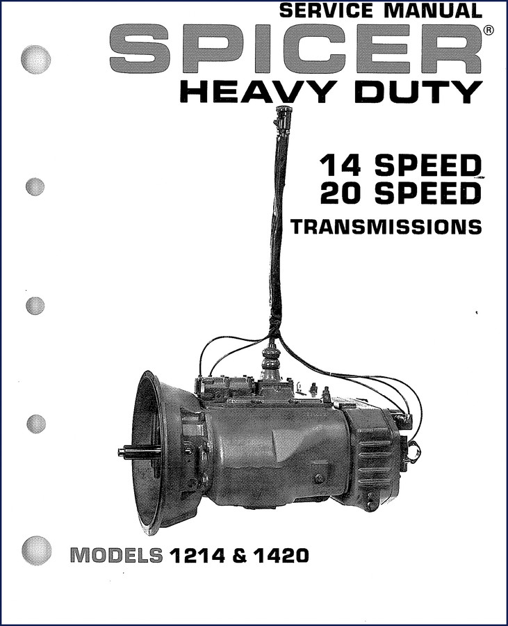 Dana Spicer 1214 1420 Service Manual cover - 71 pages factory repair guide